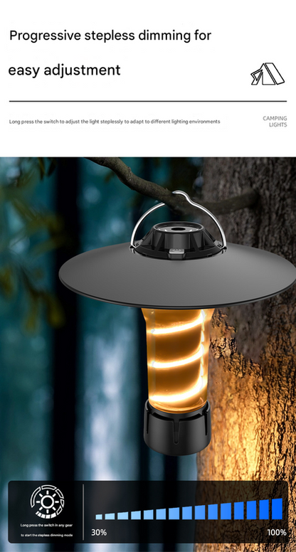 Vintage Lighthouse LED Camping Lantern | 5-Mode Rechargeable Light with Tripod - Image 7