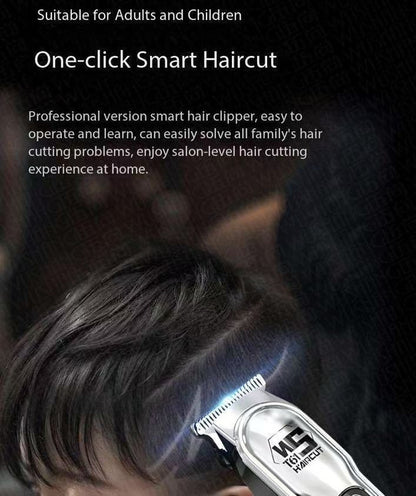 Black Professional Cordless Hair Clippers - USB Rechargeable Trimmer with LED Display for Barbers & Home Grooming - Image 5