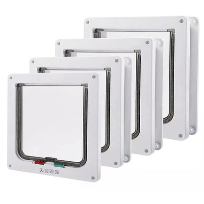 Secure 4-Way Locking Pet Door for Cats & Small Dogs - Easy Access Flap for Doors, Walls & Glass(Size S) - Image 2