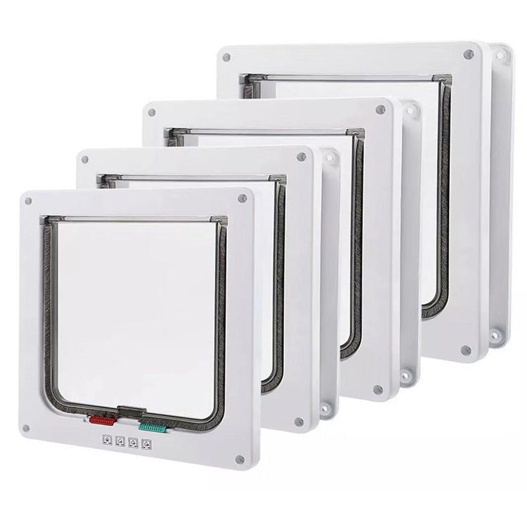 Secure 4-Way Locking Pet Door for Cats & Small Dogs - Easy Access Flap for Doors, Walls & Glass(Size XL) - Image 2