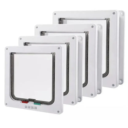 Secure 4-Way Locking Pet Door for Cats & Small Dogs - Easy Access Flap for Doors, Walls & Glass(Size XL) - Image 2