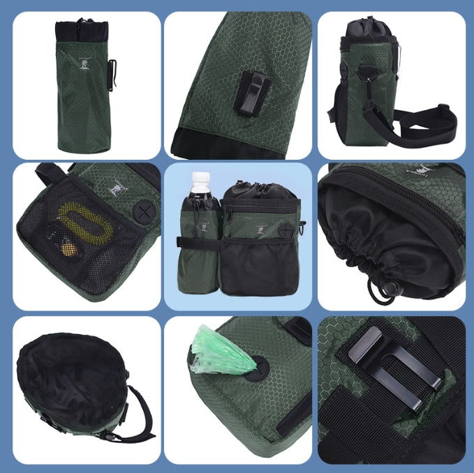 Multi-Functional Dog Training Pouch - Hands-Free Treat & Kibble Bag with Poop Bag Dispenser - Image 3