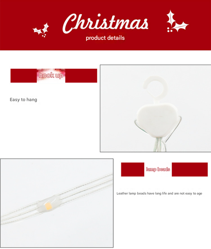 Festive Climbing Santa LED Ladder Light - USB Powered Outdoor Christmas Hanging Decoration with Remote(1.7m) - Image 5