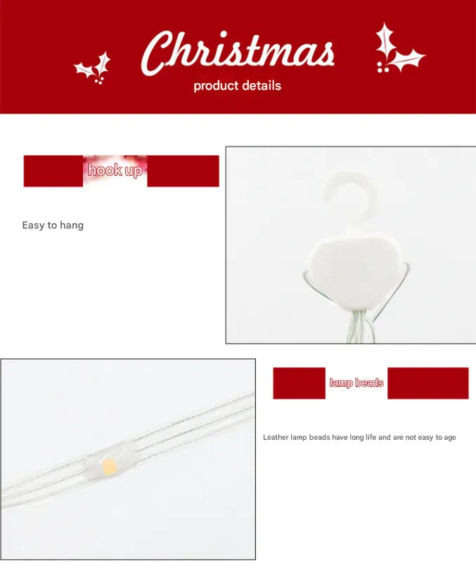 Festive Climbing Santa LED Ladder Light - USB Powered Outdoor Christmas Hanging Decoration with Remote(3m) - Image 5