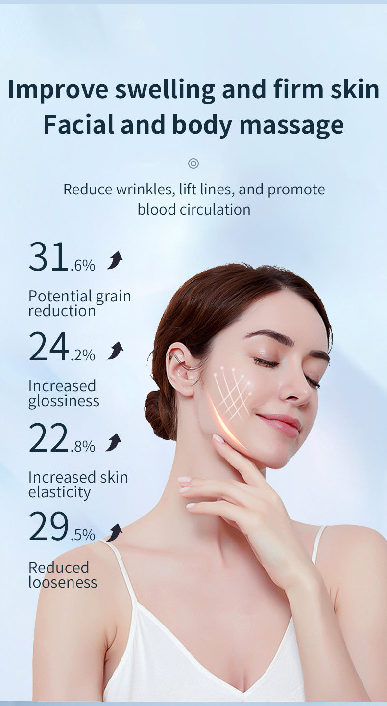 Pink EMS Microcurrent Facial Lifting Massager - Skin Tightening & Sculpting Beauty Tool - Image 2