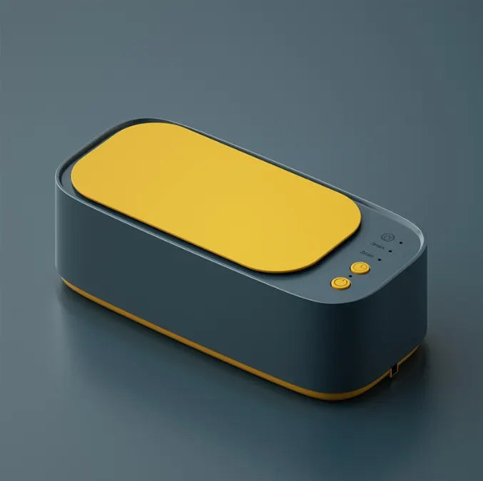 Green Portable Ultrasonic Cleaner - 45kHz Professional High-Frequency Cleaning Machine for Jewellery, Glasses, Watches, and Makeup Brushes