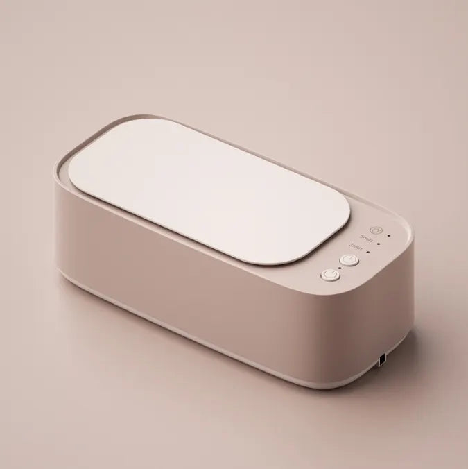 Pink Portable Ultrasonic Cleaner - 45kHz Professional High-Frequency Cleaning Machine for Jewellery, Glasses, Watches, and Makeup Brushes