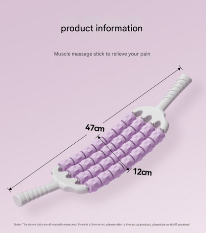 Purple Four-Row Bendable Massage Roller - Muscle Relaxation and Sensory Integration Training for Children - Image 6