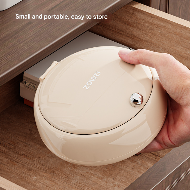 Cream color Modern Portable Sewing Kit - All-in-One Compact Organizer with Magnetic Pin Cushion for Home & Travel - Image 2
