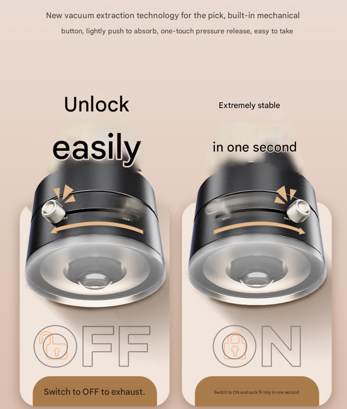 Black Multi-Functional Vacuum Suction Cup Stand - Foldable, Extendable Kitchen Lazy Person's Dual-Sided Magnetic Phone Holder - Image 4
