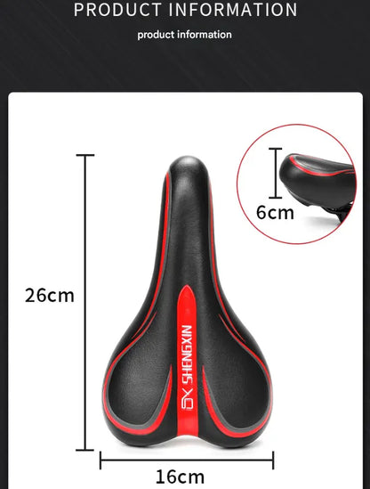 Black and blue Mountain Bike Saddle - Comfortable and Durable Bicycle Seat for MTB and Road Bikes - Image 7