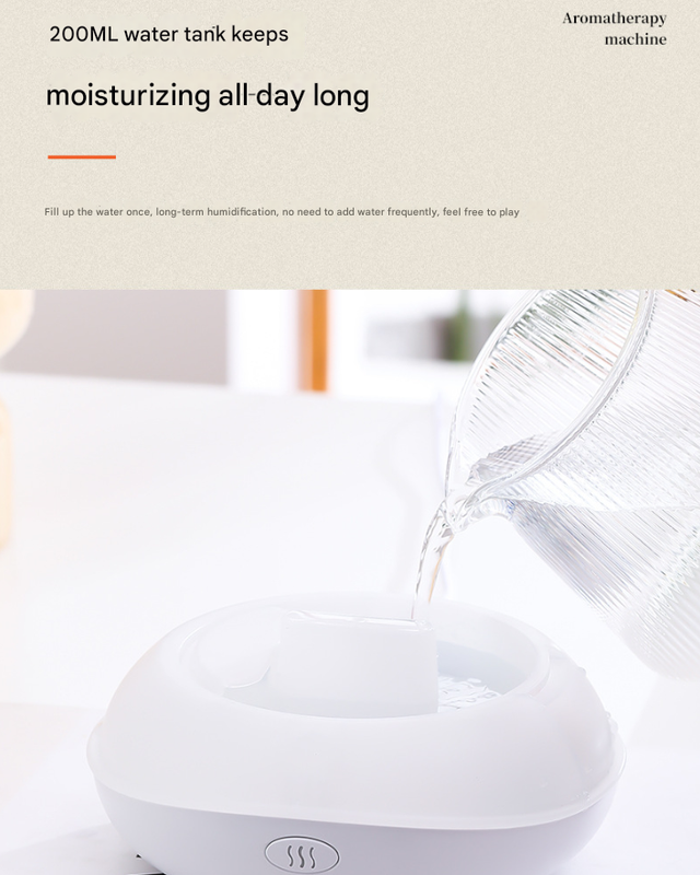 Black Mini USB Aromatherapy Diffuser with Flame Projection - Portable Humidifier for Home and Car Use - Image 5