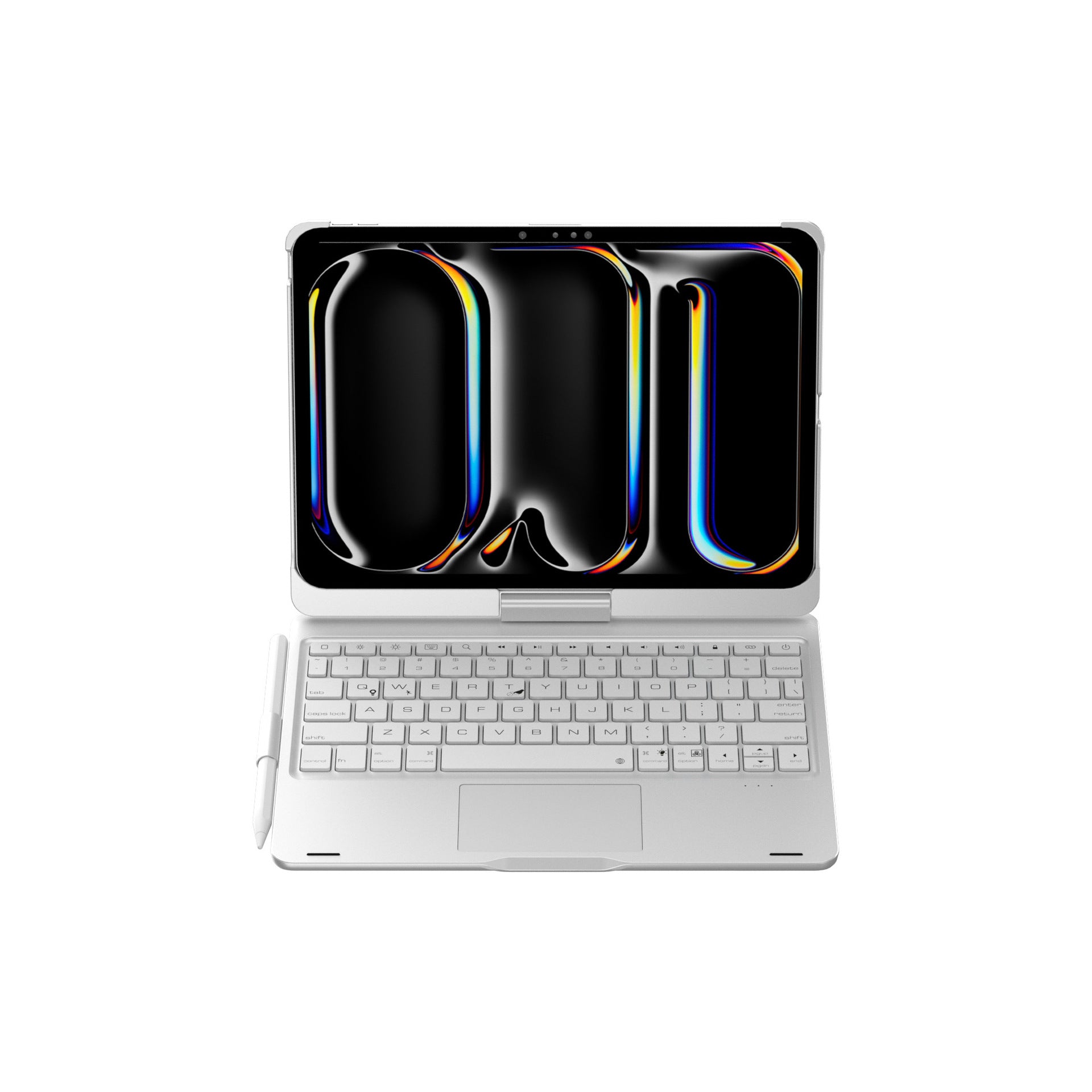 Rose gold Magic Keyboard Case for ipad Air6/Air7 11-inch, Bluetooth Keyboard with RGB Backlight & Precision Trackpad - Image 3