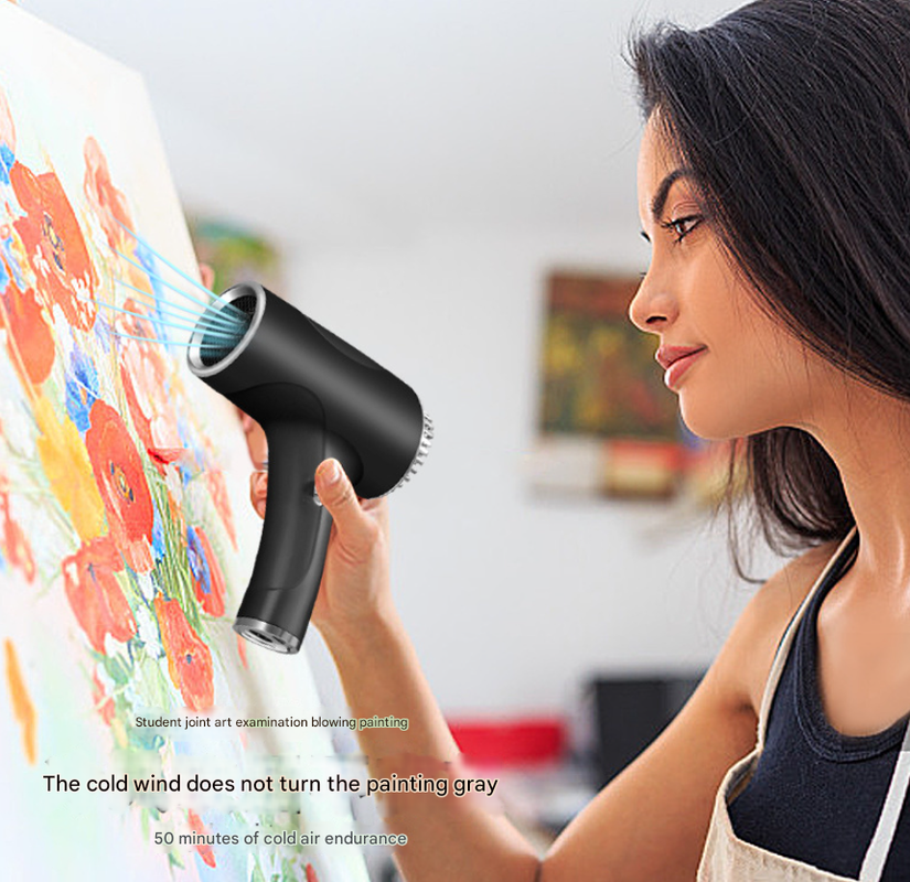 Pink Ultra-Lightweight Ionic Cordless Hair Dryer, USB Rechargeable Portable Blow Dryer with Cool Air for Travel & Home - Image 5
