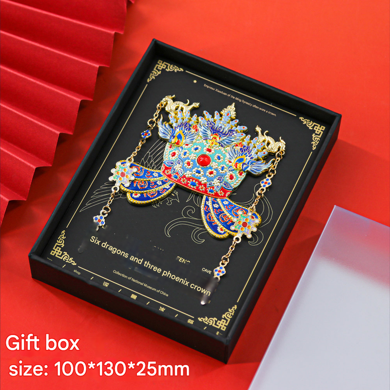 Imperial Chinese Phoenix Crown 3D Metal Fridge Magnet - Mystery Blind Box Collectible Gift - Image 3