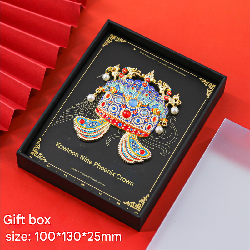 Imperial Chinese Phoenix Crown 3D Metal Fridge Magnet - Mystery Blind Box Collectible Gift - Image 4