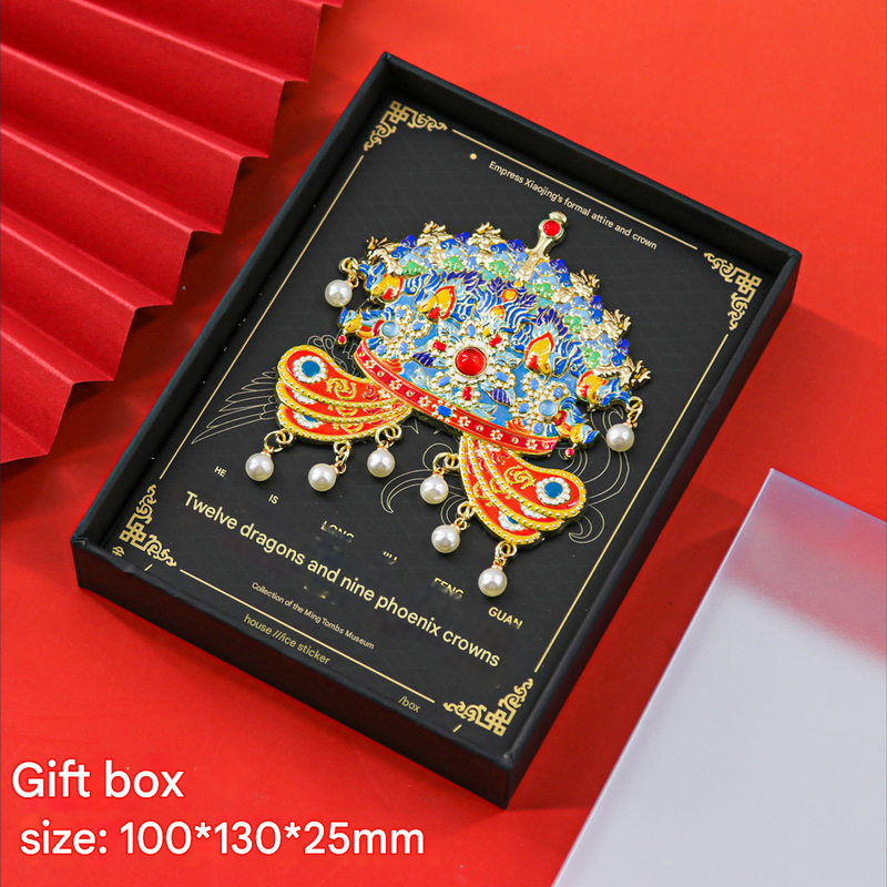 Imperial Chinese Phoenix Crown 3D Metal Fridge Magnet - Mystery Blind Box Collectible Gift - Image 5