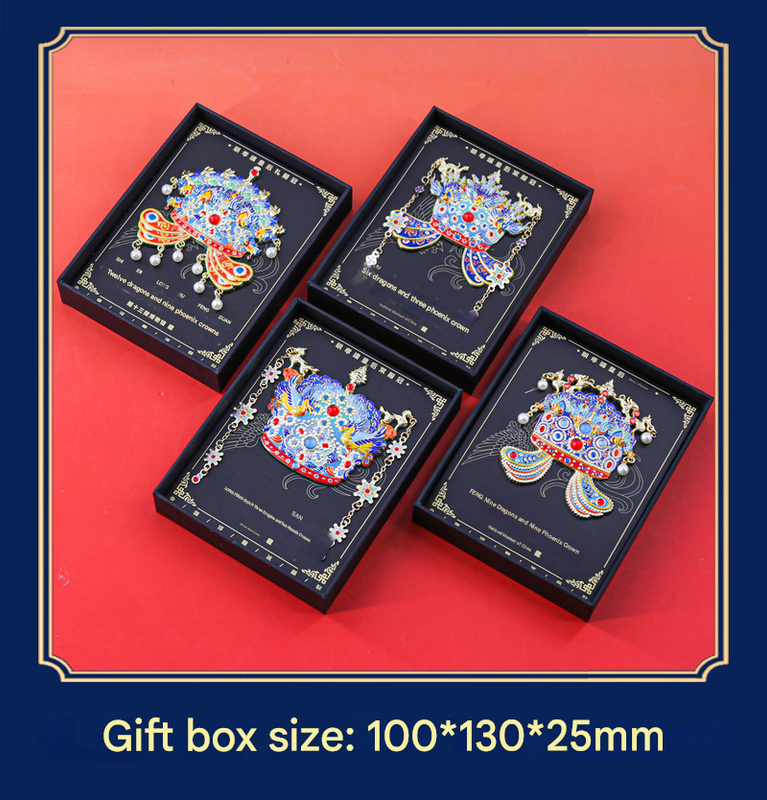 Imperial Chinese Phoenix Crown 3D Metal Fridge Magnet - Mystery Blind Box Collectible Gift - Image 6