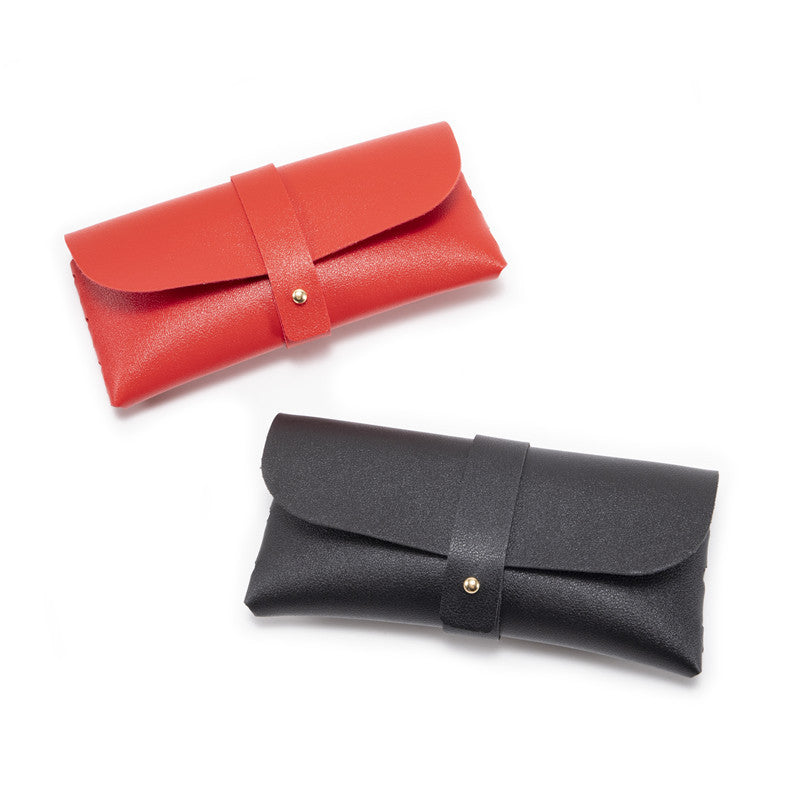 3-Pieces Blue Chic & Sleek PU Leather Soft Eyeglass Case - Protective Pouch for Sunglasses & Reading Glasses - Image 2