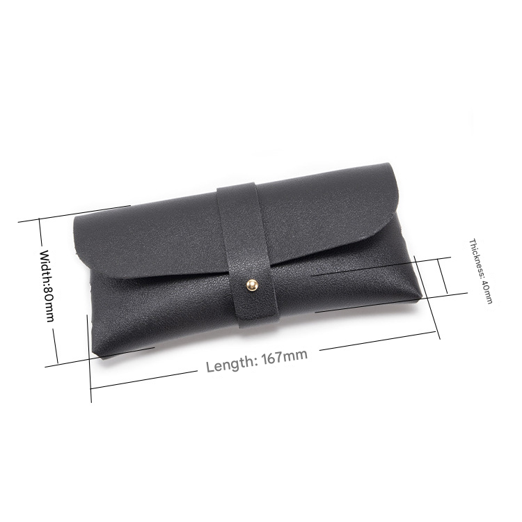 3-Pieces Sky blue Chic & Sleek PU Leather Soft Eyeglass Case - Protective Pouch for Sunglasses & Reading Glasses - Image 4