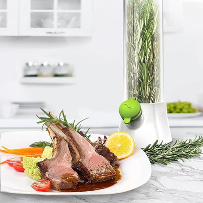 White Fresh Herb Keeper & Saver - Refrigerator Pod to Extend the Life of Fresh Herbs - Image 2