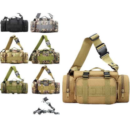 Jungle camouflage Tactical Outdoor Waist Bag - Durable Multi-functional Crossbody Shoulder Pack for Men & Women - Image 3