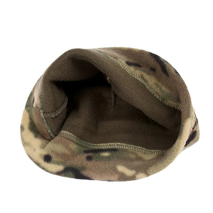 Black Outdoor Thermal Fleece Balaclava - Windproof Cycling Hat & Neck Warmer for Winter Sports - Thickened Cold Weather Face Mask Hood - Image 2