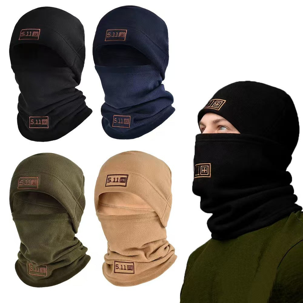 CP color Outdoor Thermal Fleece Balaclava - Windproof Cycling Hat & Neck Warmer for Winter Sports - Thickened Cold Weather Face Mask Hood - Image 3