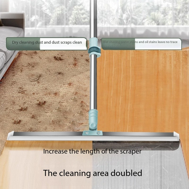 2 PCS Multi-Surface Silicone Squeegee Broom - Extendable & 180 degree Rotatable for Wet/Dry Cleaning(35cm) - Image 2