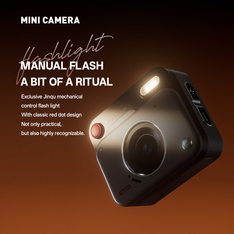 Green Retro Mini Digital Camera Keychain - 48MP Portable Pocket Camcorder with 1080p HD Video - Image 4