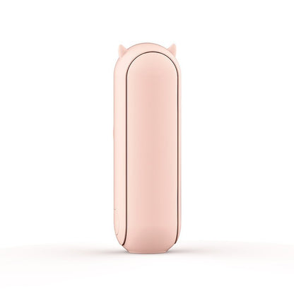 Pink 2-in-1 Foldable Mini Fan & Power Bank - Ultra-Compact USB Rechargeable Personal Fan - Image 3