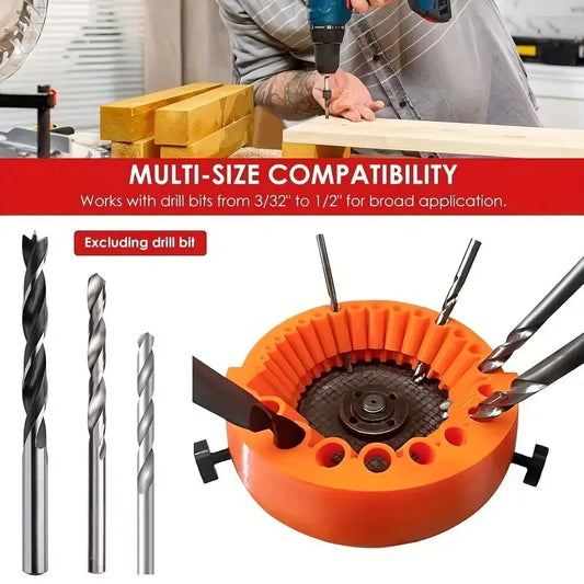 2 PCS Black Universal Drill Bit Sharpener Attachment - Revive Dull Bits with Your Angle Grinder - Image 3