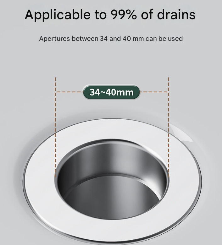 5 PCS Universal Pop-Up Sink Drain Stopper with Anti-Clog Filter Basket - Stainless Steel Hair Catcher & Anti-Odor Plug - Image 4