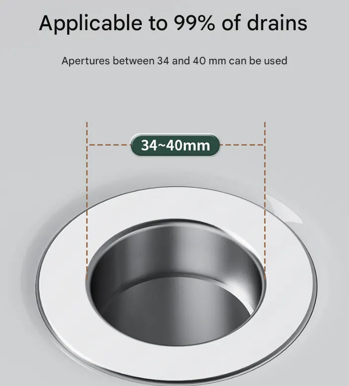 5 PCS Universal Pop-Up Sink Drain Stopper with Anti-Clog Filter Basket - Stainless Steel Hair Catcher & Anti-Odor Plug - Image 4