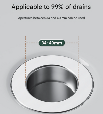 5 PCS Universal Pop-Up Sink Drain Stopper with Anti-Clog Filter Basket - Stainless Steel Hair Catcher & Anti-Odor Plug - Image 3