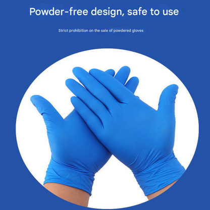 100 Pairs Black Premium Disposable Nitrile Gloves - Powder-Free & Extra Durable for Multi-Purpose Use(L) - Image 2