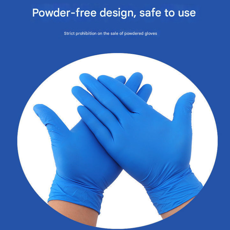100 Pairs White Premium Disposable Nitrile Gloves - Powder-Free & Extra Durable for Multi-Purpose Use(S) - Image 2