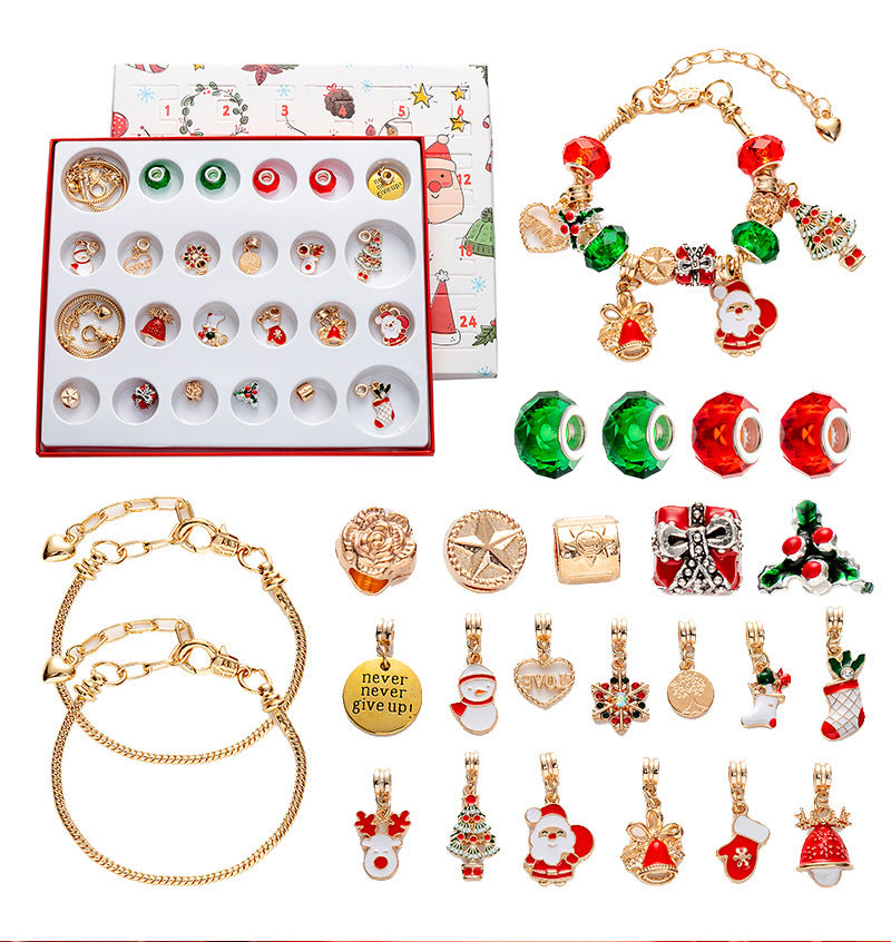 Sliver 24-Day DIY Christmas Advent Calendar Jewelry Kit - Image 3