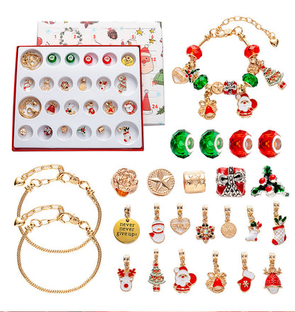 Sliver 24-Day DIY Christmas Advent Calendar Jewelry Kit - Image 3
