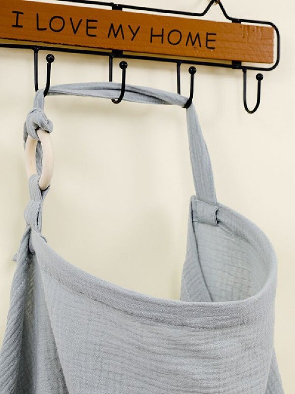 Ginger yellow Soft Muslin Cotton Nursing Cover - Breathable Breastfeeding Apron for Privacy - Image 3