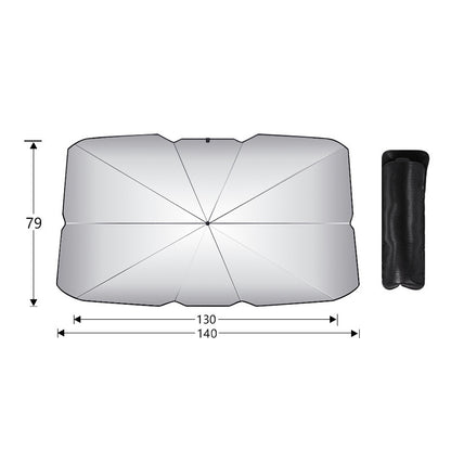 Large size Foldable Car Windshield Sun Shade Umbrella - Ultimate UV & Heat Blocker for Interior Protection