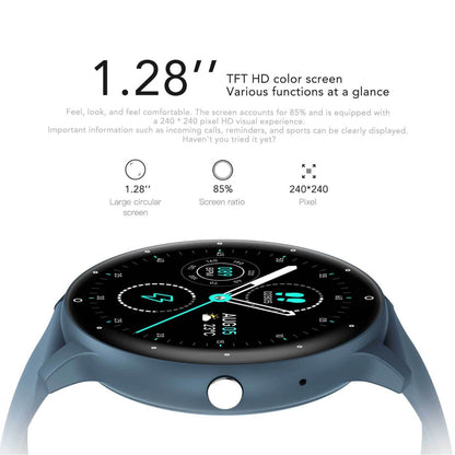 Feature-Rich Smartwatch: 1.28 HD Display  Bluetooth Calling Extensive Sports Tracking (pink)" - Image 2