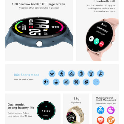 Feature-Rich Smartwatch: 1.28 HD Display  Bluetooth Calling Extensive Sports Tracking (yellow)" - Image 3