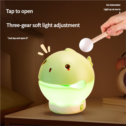 Portable rechargeable tapping control night light- 3-Level Dimmable Bedside Lamp(apricot) - Image 4