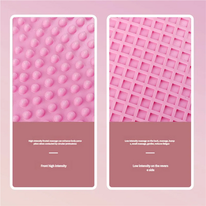 Dual-Side Textured Fitness Balance Board - Core Strengthener with Anti-Slip Massage Surface(pink) - Image 3