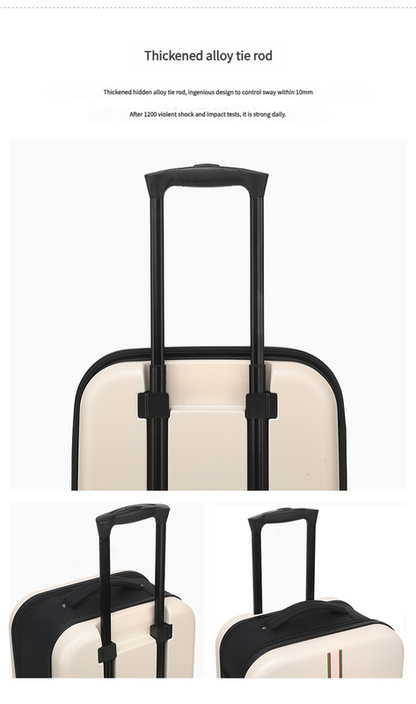 Compact Expandable Foldable Luggage - Reinforced Alloy Handle & Silent Wheels(dark blue) - Image 4