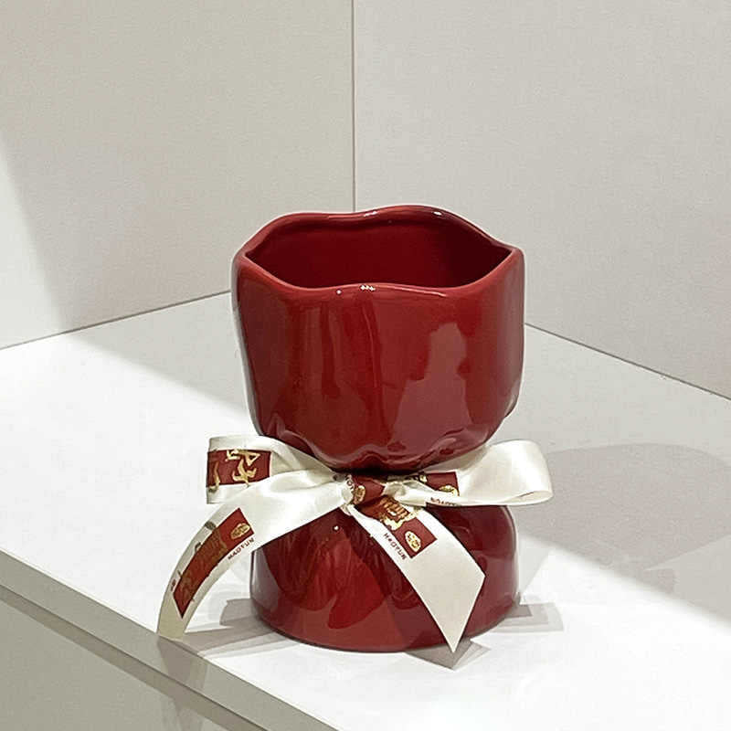 Artisan Handcrafted Ceramic Vase - Minimalist Home Decor with Stable Base(Paintings) - Image 3