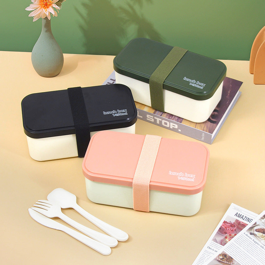 Eco - Friendly Lunch Box - Portable with Compartments(pink) - Image 2