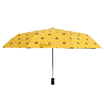 Auto Open/Close 8-Rib Sun & Rain Umbrella - 98cm UV Protection Canopy(navy blue) - Image 2