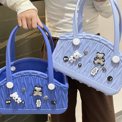 Stylish Handbag - Spacious with Decorative Elements(Orange) - Image 4
